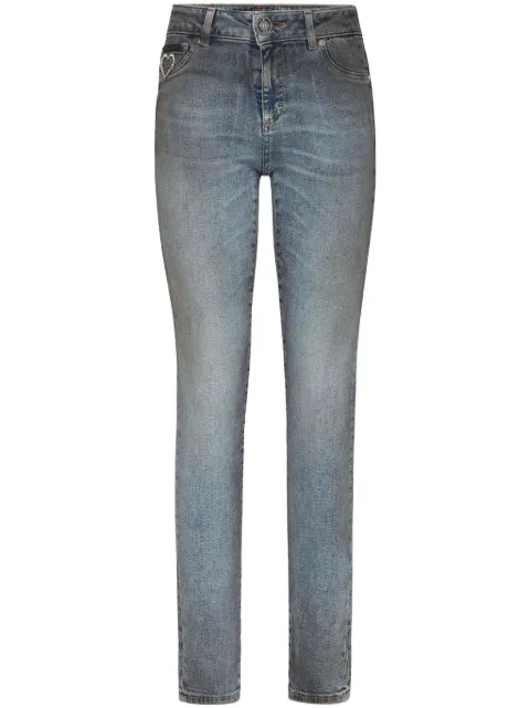 Philipp Plein logo-appliqué skinny jeans Blue FADCWDT2625PDE004N