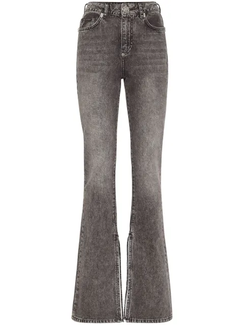 Philipp Plein high-waisted flared jeans Grey FADCWDT2583PDE004N