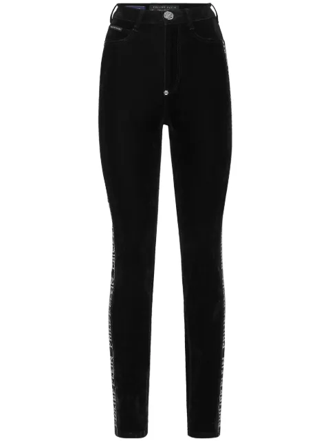 Philipp Plein crystal-embellished skinny jeans Black FADCWDT2571PDE004N