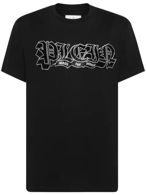 Philipp Plein logo-embellished cotton T-shirt Black FADCMTK7445PJY002N