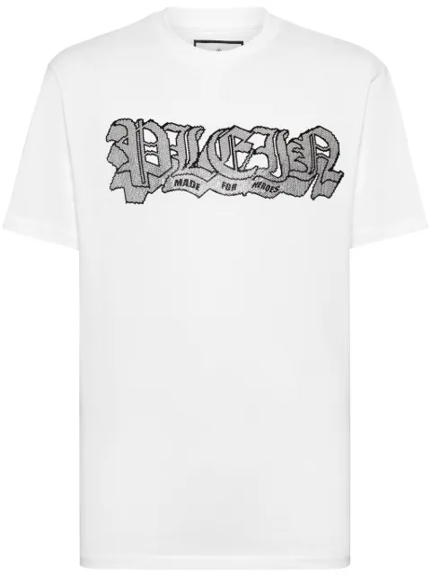 Philipp Plein logo-embellished cotton T-shirt White FADCMTK7445PJY002N