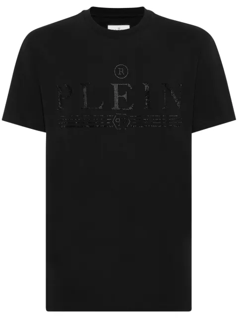 Philipp Plein logo-embellished cotton T-shirt Black FADCMTK7444PJY002N