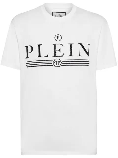 Philipp Plein logo-embellished cotton T-shirt White FADCMTK7444PJY002N