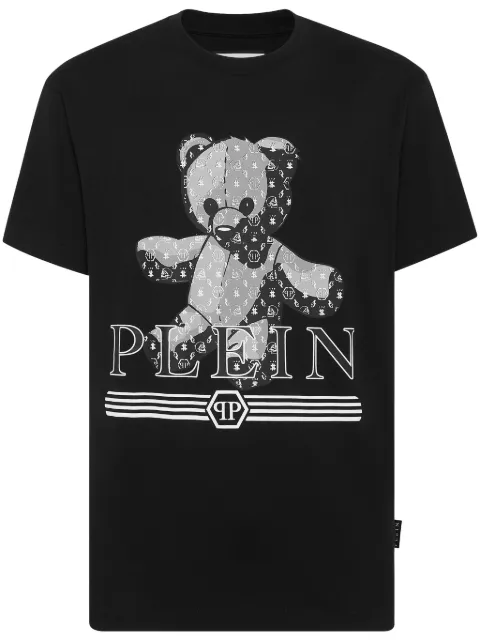 Philipp Plein Teddy Bear cotton T-shirt Black FADCMTK7432PJY002N