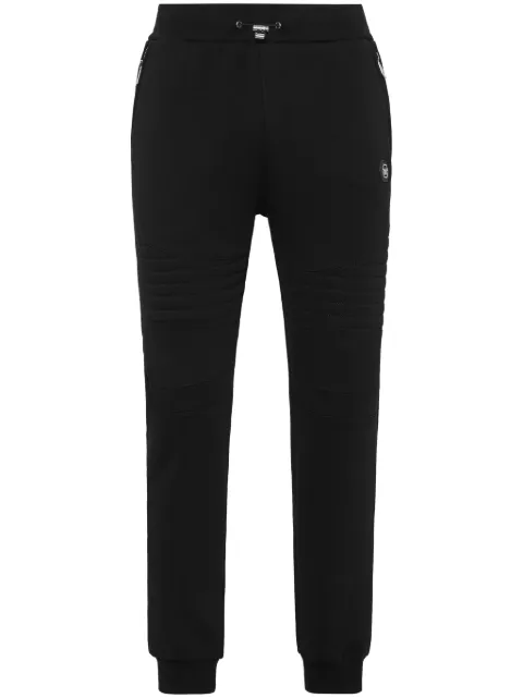 Philipp Plein zipped jogging trousers Black FADCMJT2343PTE003N