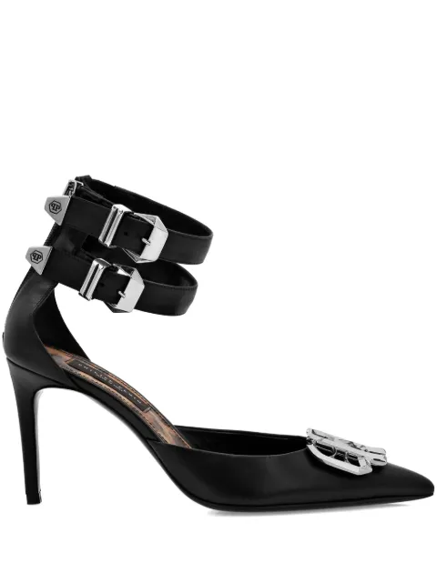 Philipp Plein Gothic mid-heel pumps Black FADSWSA0701PLE010N