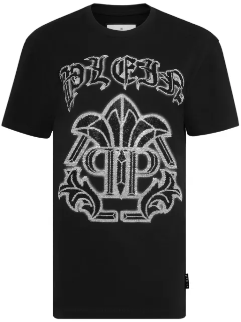 Philipp Plein Gothic Plein cotton T-shirt Black FADCWTK3283PJY002N