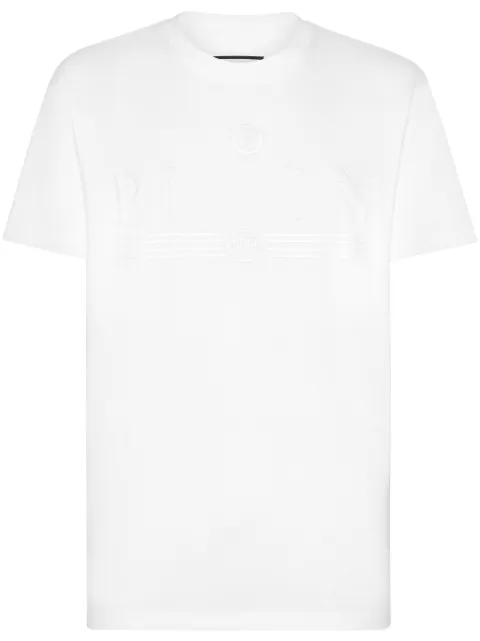 Philipp Plein logo-print cotton T-shirt White FADCMTK7488PJY002N
