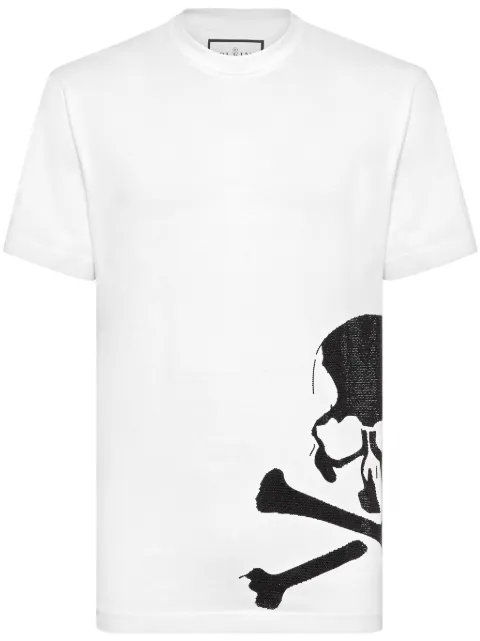 Philipp Plein skull-print cotton T-shirt White FADCMTK7414PJY002N