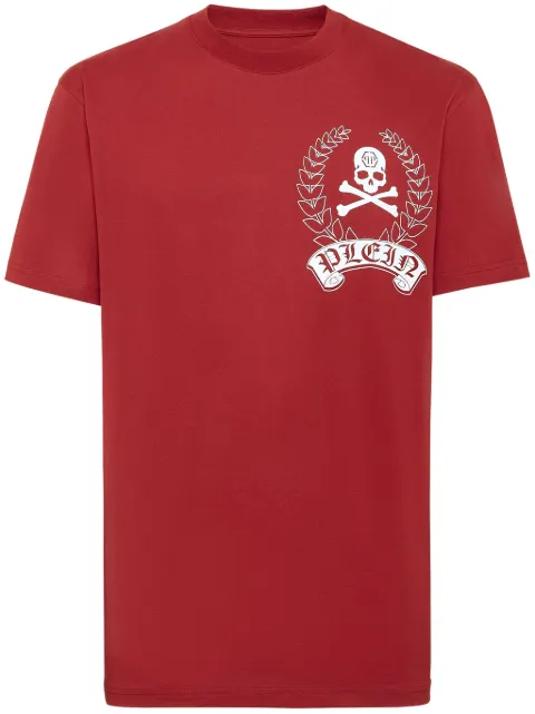 Philipp Plein SS logo-print t-shirt Red FADCMTK7353PJY002N