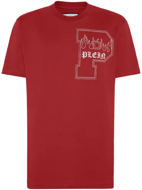 Philipp Plein SS Tattoo logo print t-shirt Red FADCMTK7351PJY002N