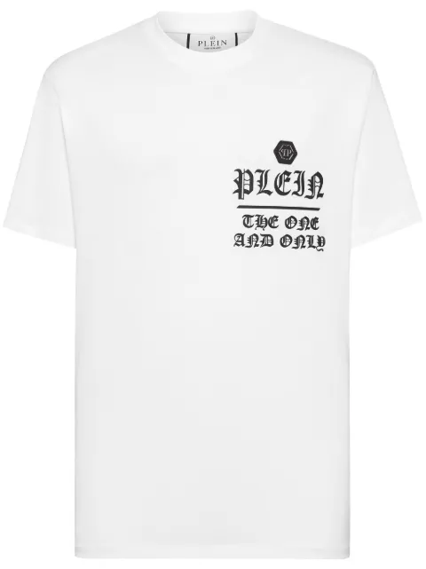 Philipp Plein graphic-print cotton T-shirt White FADCMTK7350PJY002N