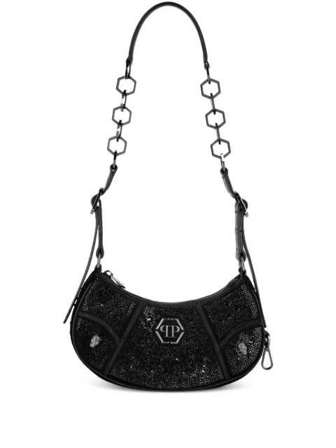 Philipp Plein crystal-embellished shoulder bag Black FADAWBA1986PLE010N