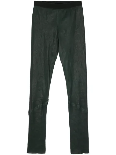 Isaac Sellam Experience leather skinny trousers Green INSOUMISENEOE24