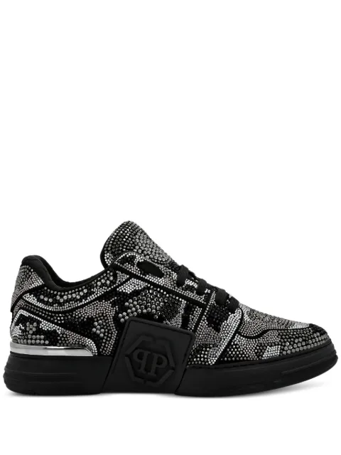 Philipp Plein Crystal Royal Street embossed-logo sneakers Black FADSUSC0630PLE009N
