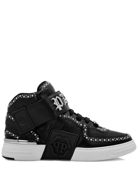 Philipp Plein Gothic Plein mid-top sneakers Black FADSUSC0623PLE005N