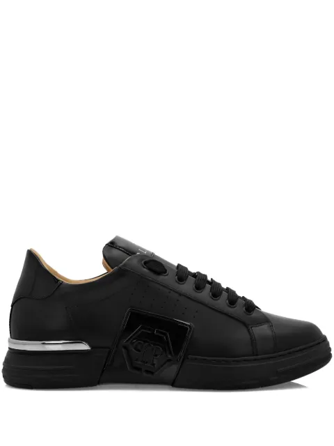 Philipp Plein lo-top leather sneakers Phantom Kick$ Black FADSUSC0565PLE025N