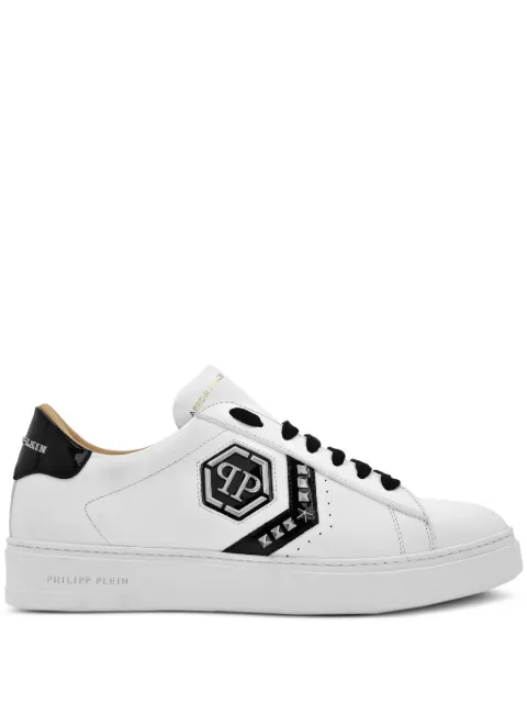 Philipp Plein Lo-Top leather sneakers White FADSMSC3997PLE005N
