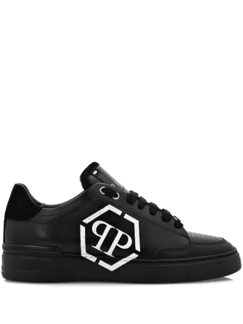 Philipp Plein Hexagon leather sneakers Black FADSMSC3981PLE005N