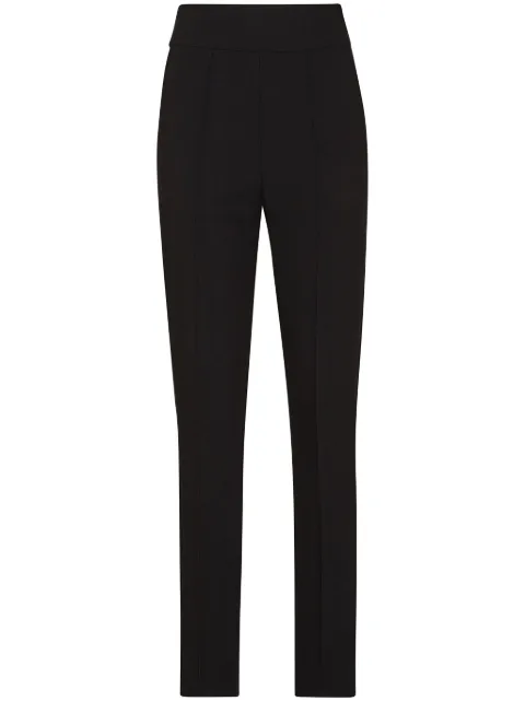 Philipp Plein slim-cut crepe trousers Black FADCWRT1533PTE003N