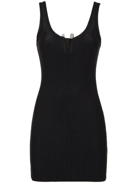Philipp Plein pierced mini dress Black FADCWRG3085PJY002N