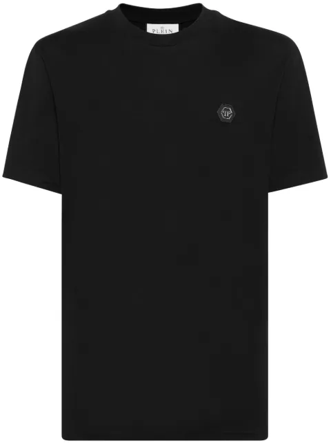 Philipp Plein crystal-embellished cotton T-shirt Black FADCMTK7585PJY002N