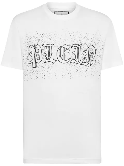 Philipp Plein logo-embellished cotton T-shirt White FADCMTK7397PJY002N