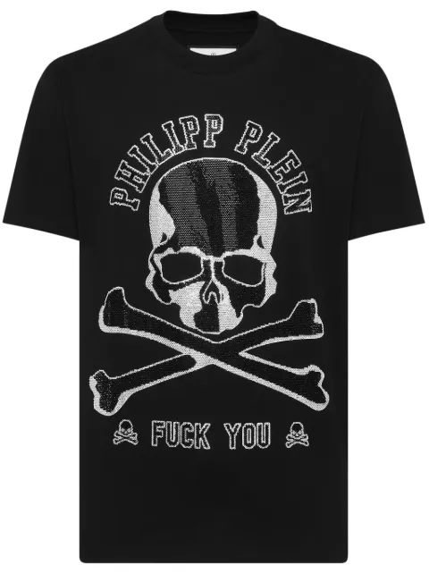 Philipp Plein skull-print cotton T-shirt Black FADCMTK7341PJY002N