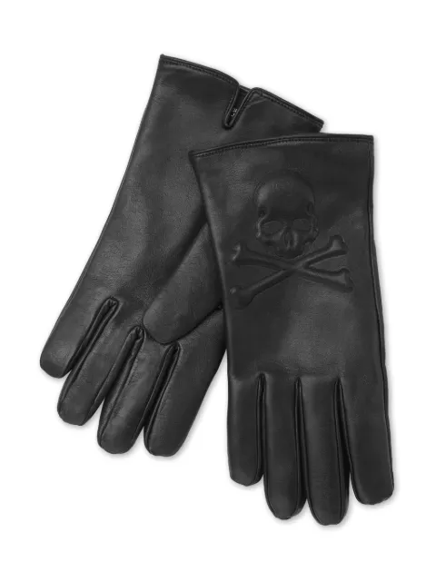 Philipp Plein mid-gloves Skull&Bones Black FADAMVB0051PLE005N