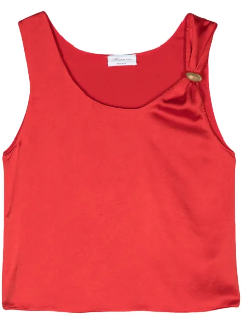 Blumarine sleeveless crepe blouse Red P444C085A