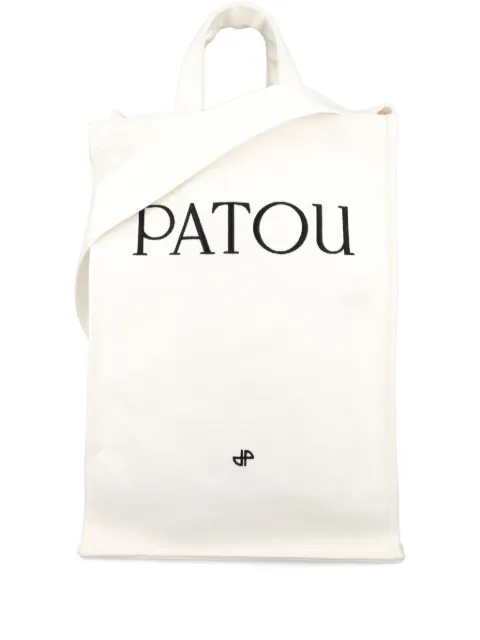 Patou logo-print vertical tote bag White AC0620076001W