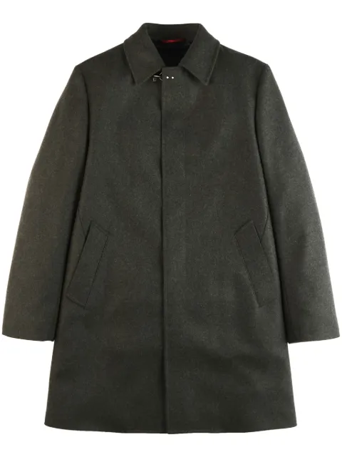 Fay wool-cashmere single-breasted coat Green NAM54490380GAH