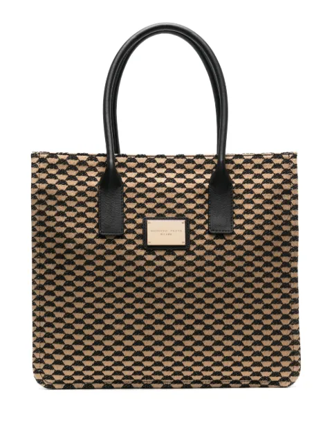 Roberto Festa Bruna jacquard tote bag Black BRUNADUOMO