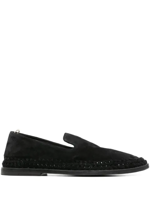 Officine Creative Miles 002 suede loafers Black OCUMILE002LIC621000