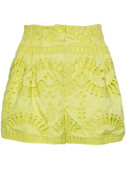 Charo Ruiz Ibiza Palok embroidered shorts Green 243500