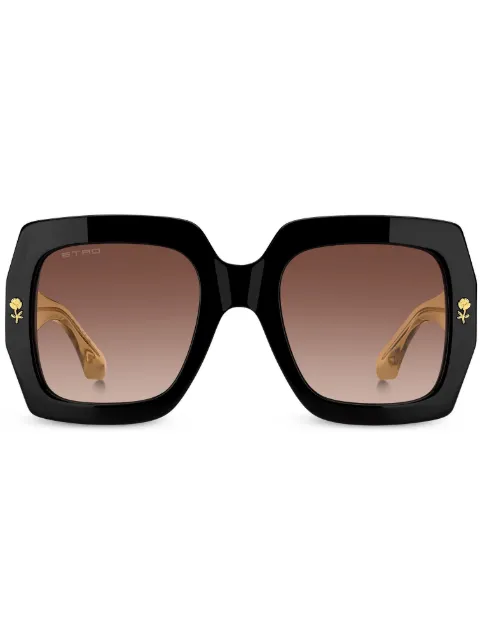 ETRO square-frame logo-plaque sunglasses Brown ETRO0011S
