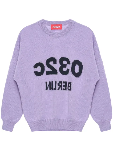 032c Selfie drop-shoulder jumper Purple SS24K1011