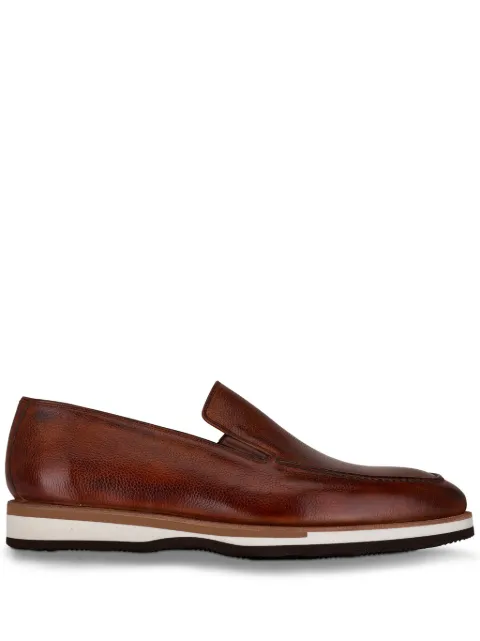Bontoni Passegio leather loafers Brown PASSEGIOLEGNOSCURO