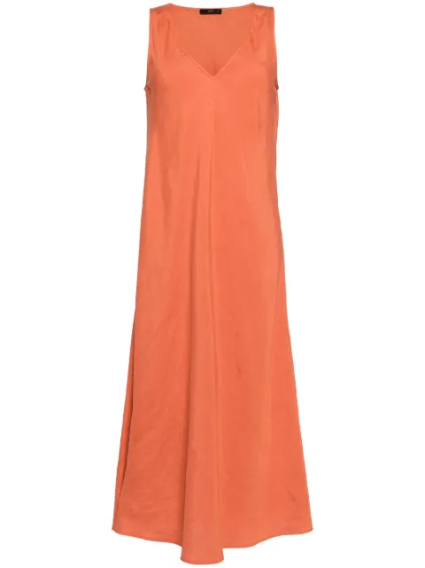 VOZ V-neck sleeveless maxi dress Brown VD42