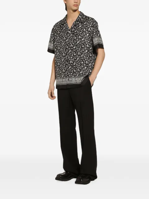 Dolce & Gabbana stretch-wool straight-leg trousers Black GYZMHTGH727