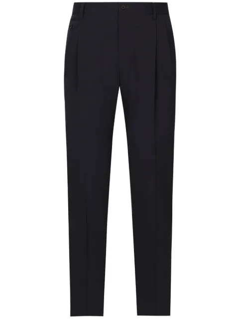 Dolce & Gabbana mid-rise tailored trousers Blue GY6UETFUBBQ