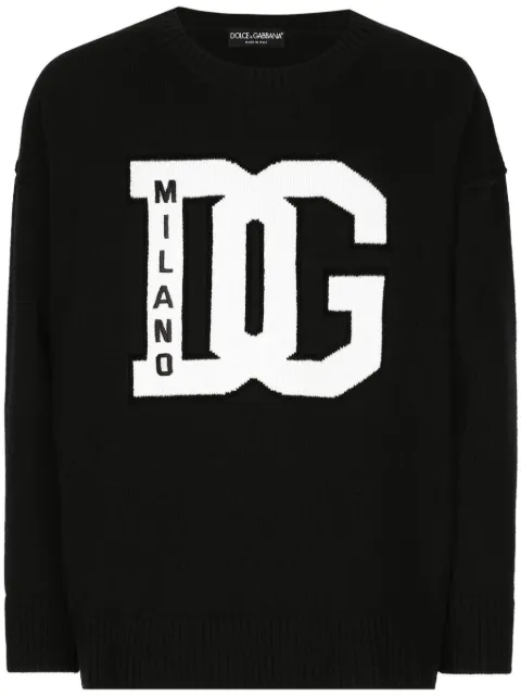 Dolce & Gabbana Logo-print sweatshirt Black GXX60ZJFMEY