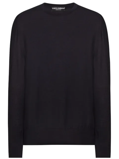 Dolce & Gabbana Crew-neck sweater Blue GXX02TJFMEH