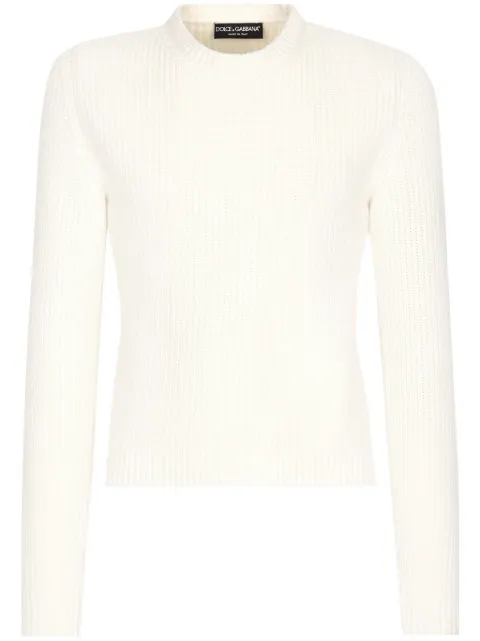 Dolce & Gabbana Crew-neck jumper White GXX02TJCVZA