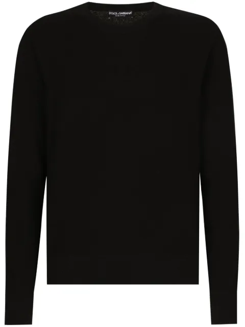 Dolce & Gabbana Crew-neck sweater Black GXX01TJFMFC
