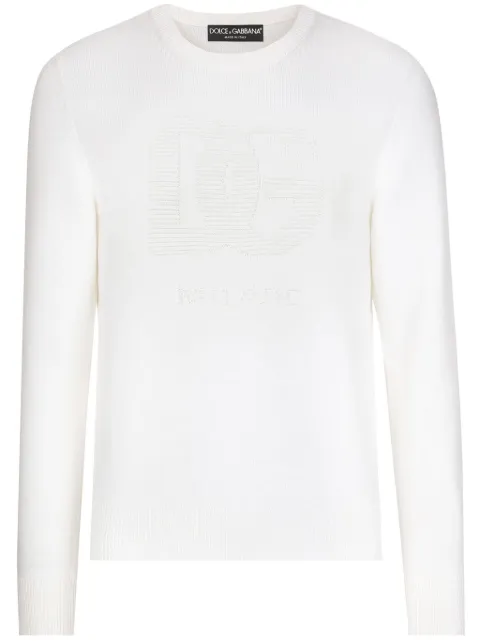 Dolce & Gabbana crew-neck sweater White GXX01TJCVYO