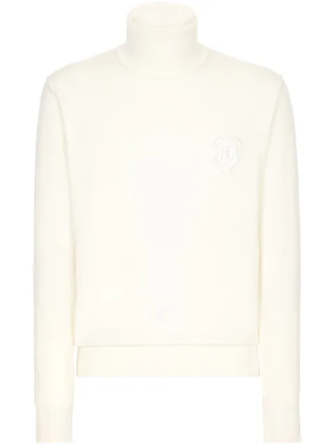 Dolce & Gabbana roll-neck wool jumper Neutrals GXW05ZJAWXS