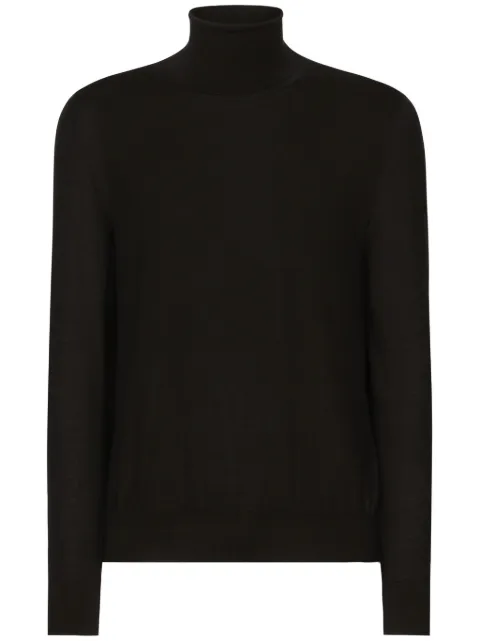 Dolce & Gabbana roll-neck jumper Black GXW05TJFMEH