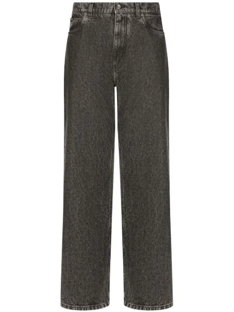 Dolce & Gabbana high-rise straight-leg jeans Grey GWVNXDG8LL7