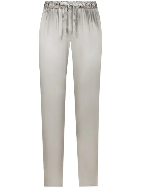 Dolce & Gabbana drawstring silk trousers Grey GVRMAZFU1AU